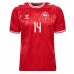 Denmark Mikkel Damsgaard #14 Replica Home Shirt Euro 2024 Short Sleeve